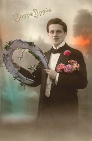 Carte ancienne bonne année
